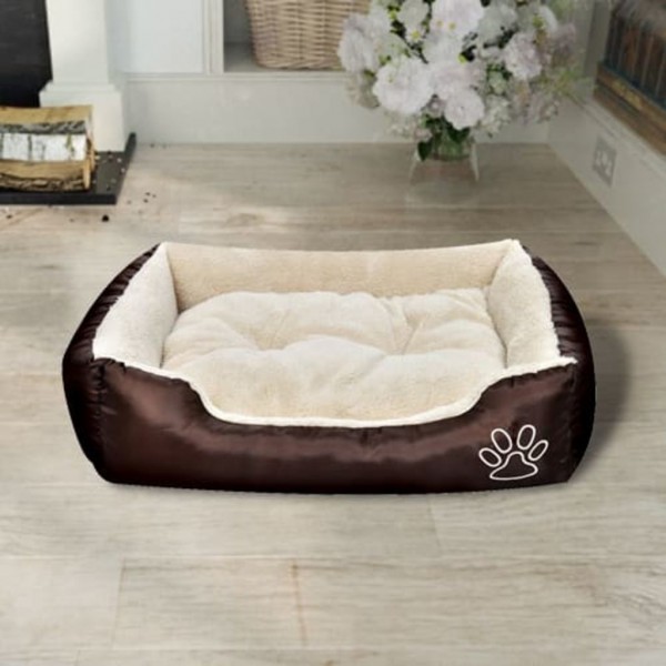 Cama para perro con cojín acolchado talla XL M 5