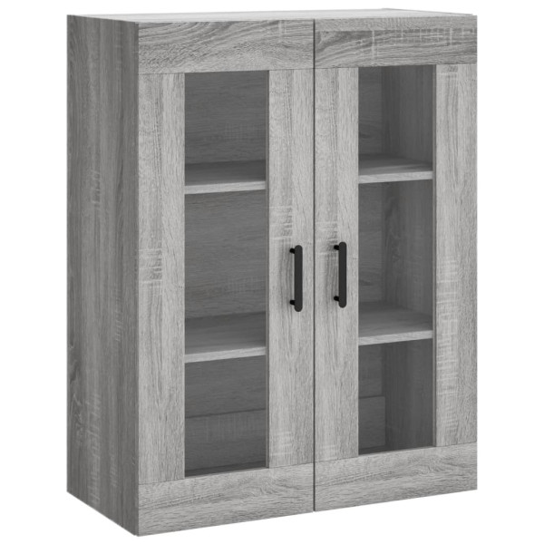 Aparador alto madera contrachapada gris sonoma 69.5x34x180 cm M 5