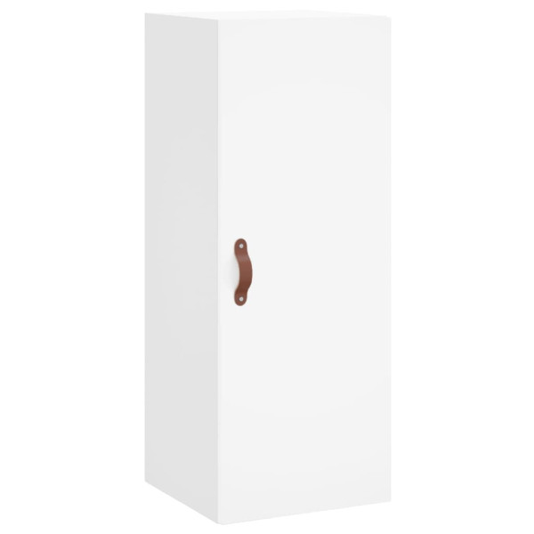 Aparador alto madera contrachapada blanco 34.5x34x180 cm M 5