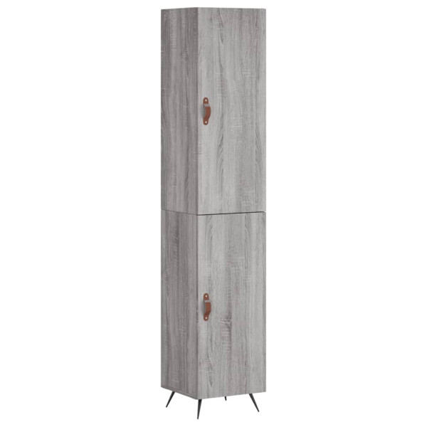 Aparador alto madera contrachapada gris Sonoma 34.5x34x180 cm M 2