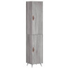 Aparador alto madera contrachapada gris Sonoma 34.5x34x180 cm 2