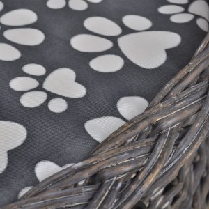 Ninho/casa/arranhador p/ animais com almofadão salgueiro H