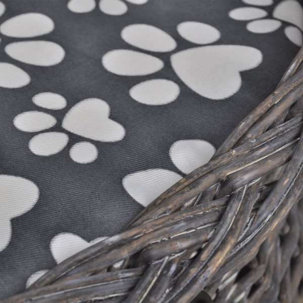 Ninho/casa/arranhador p/ animais com almofadão salgueiro M 2