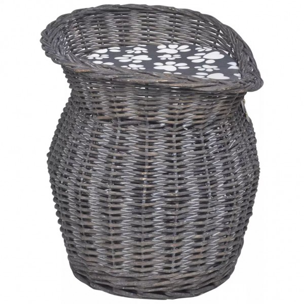 Casa/cama/ rascador para mascotas de sauce con cojín M 4