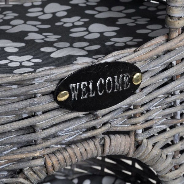 Casa/cama/rascador para mascotas 2 niveles sauce con cojín M 2