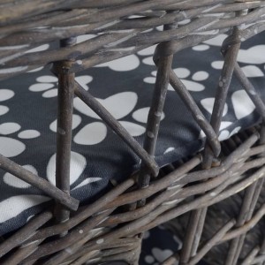 Ninho/casa/arranhador quadrado com almofadão salgueiro H