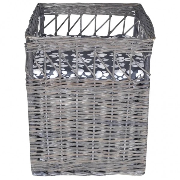 Ninho/casa/arranhador quadrado com almofadão salgueiro M 4