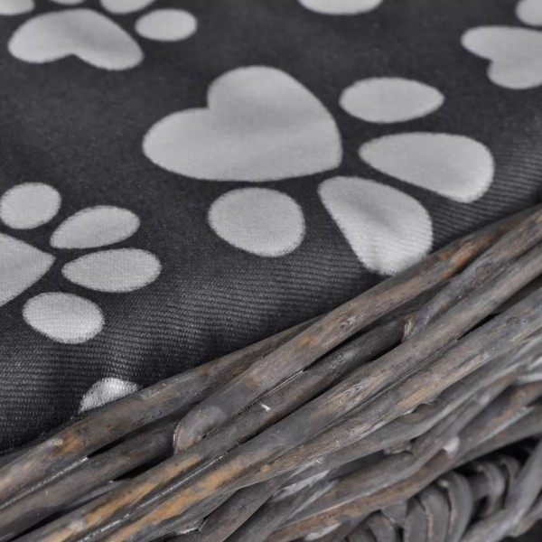 Ninho/casa/arranhador p/ animais com almofadão salgueiro M 2