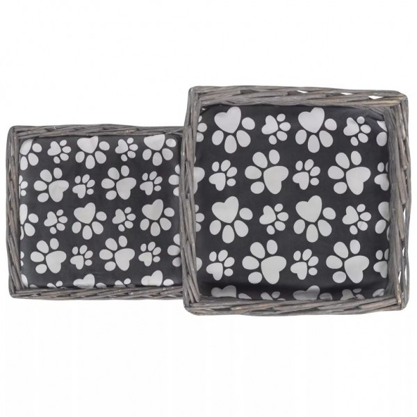 Ninho/casa/arranhador p/ animais com almofadão salgueiro M 4