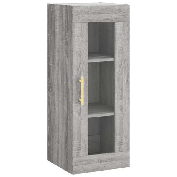 Aparador alto madera contrachapada gris Sonoma 34.5x34x180 cm M 5