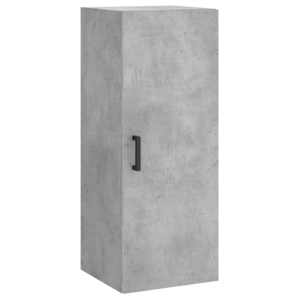 Aparador de madera contrachapada gris hormigón 34.5x34x180 cm M 5