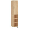 Aparador de madera contrachapada roble Sonoma 34.5x34x180 cm 2