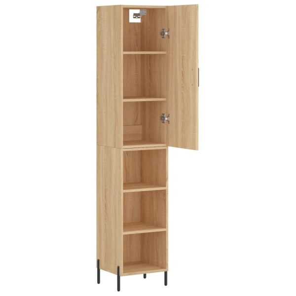 Aparador de madera contrachapada roble Sonoma 34.5x34x180 cm M 4