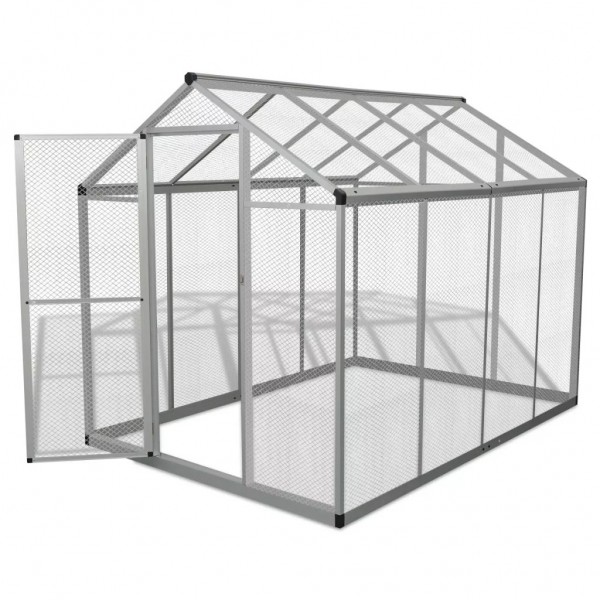 Pajarera exterior de aluminio 178x242x192 cm M 3