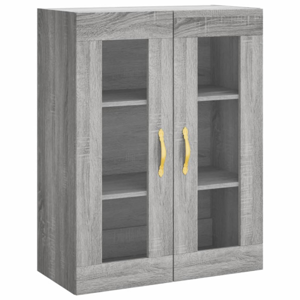 Aparador alto madera contrachapada gris sonoma 69.5x34x180 cm M 5