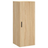 Aparador de madera contrachapada roble Sonoma 34.5x34x180 cm 5