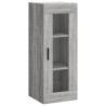 Aparador alto madera contrachapada gris Sonoma 34.5x34x180 cm 5