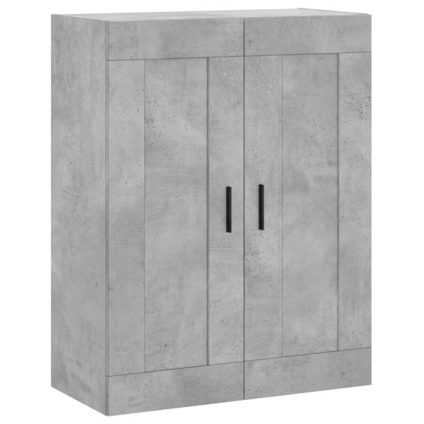 Aparador alto madera contrachapada gris hormigón 69.5x34x180 cm M 5