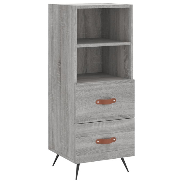 Aparador alto madera contrachapada gris Sonoma 34.5x34x180 cm M 5