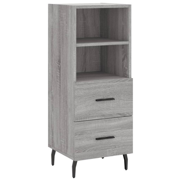 Aparador alto madera contrachapada gris Sonoma 34.5x34x180 cm M 5