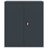 Armario archivador de acero gris antracita 90x40x105 cm 3