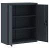 Armario archivador de acero gris antracita 90x40x105 cm 4