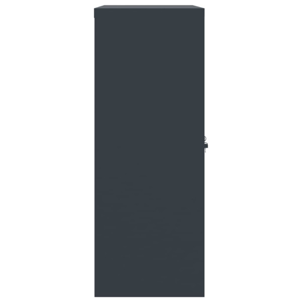 Armario archivador de acero gris antracita 90x40x105 cm M 5