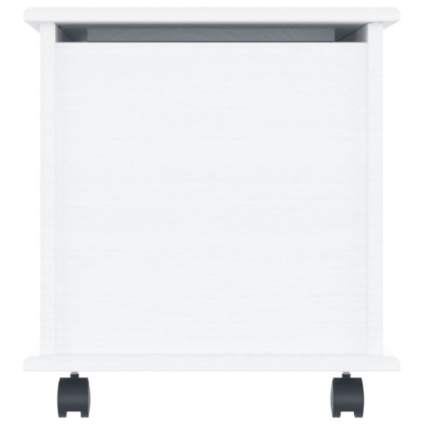 Baúl almacenaje ruedas ALTA madera maciza blanco 73x39.5x44 cm M 5