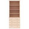 Librería con cajones ALTA madera maciza de pino 77x35x186.5 cm 3
