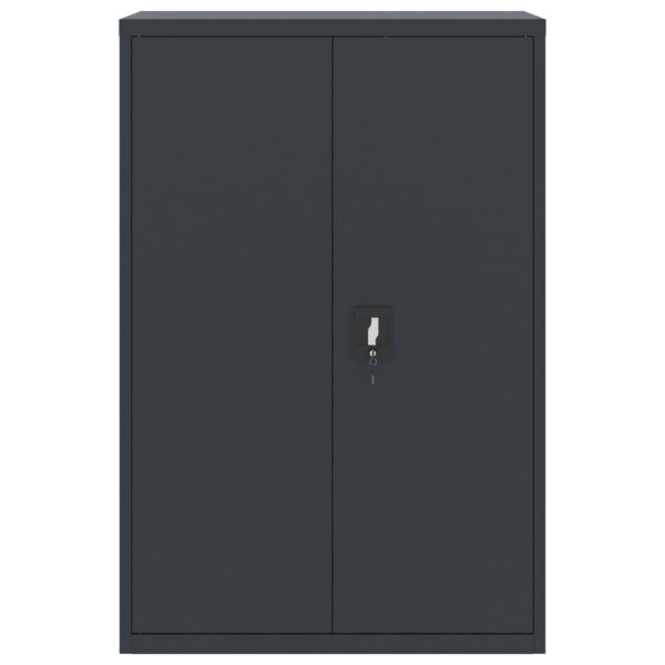 Armario archivador de acero gris antracita 90x40x140 cm M 3