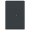 Armario archivador de acero gris antracita 90x40x140 cm 3