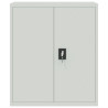 Armario archivador de acero gris claro 90x40x105 cm 3