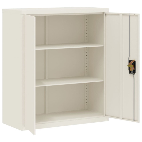 Armario archivador de acero blanco 90x40x105 cm M 4