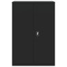 Armario archivador de acero negro 90x40x140 cm 3