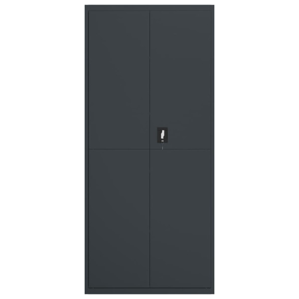 Armario archivador de acero gris antracita 90x40x200 cm M 3