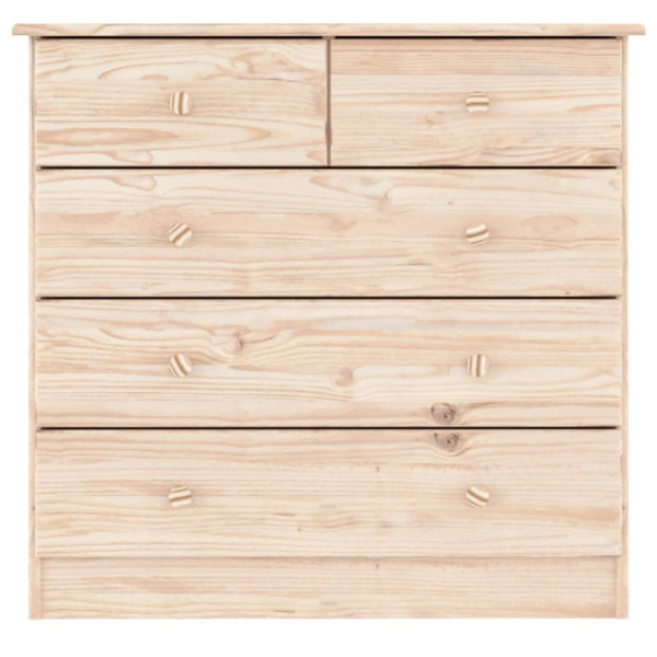 Cómoda ALTA madera maciza pino 77x35x73 cm M 4