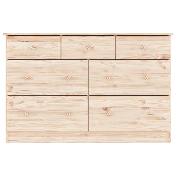 Cómoda cajonera ALTA madera maciza pino 112x35x73 cm M 4