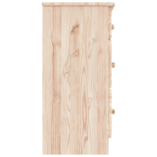 Cómoda cajonera ALTA madera maciza pino 112x35x73 cm M 5