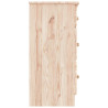 Cómoda cajonera ALTA madera maciza pino 112x35x73 cm 5