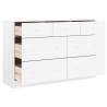 Cómoda cajonera ALTA madera maciza pino blanco 112x35x73 cm 2