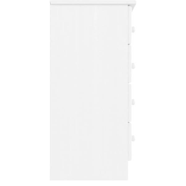 Cómoda cajonera ALTA madera maciza pino blanco 77x35x73 cm M 4