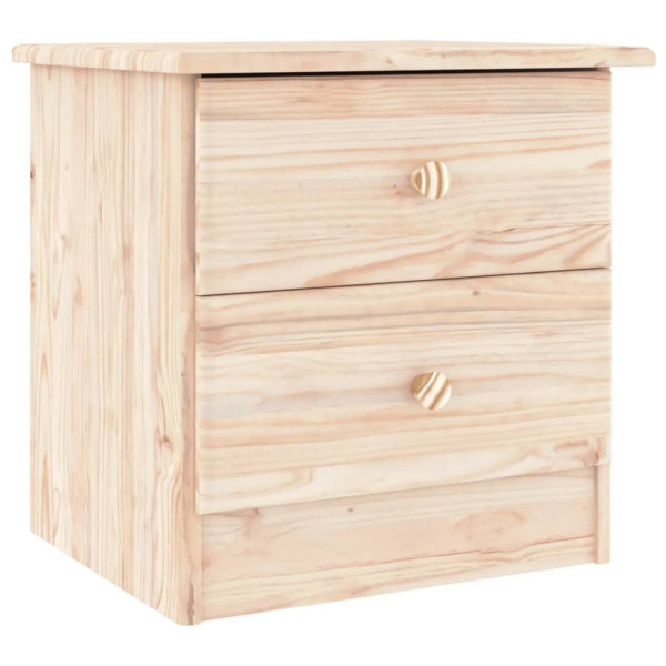 Mesita de noche ALTA madera maciza de pino 43x35x40.5 cm M 2
