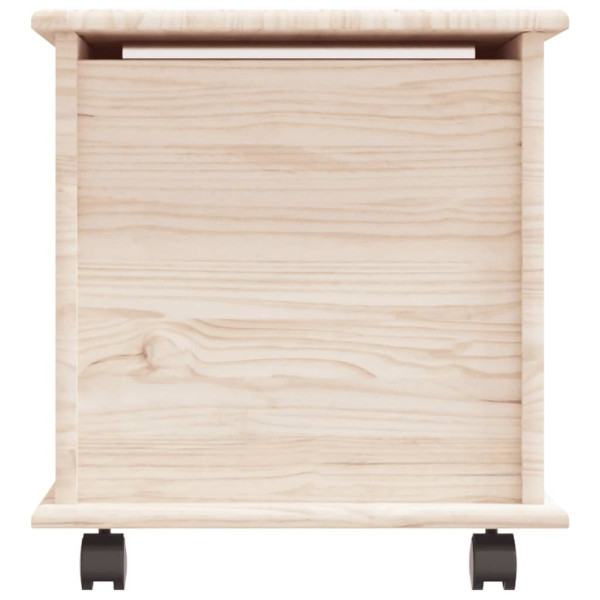 Baúl de almacenaje con ruedas ALTA madera maciza 73x39.5x44 cm M 5