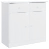 Aparador ALTA 77x35x73 cm madeira de pinho maciça branco 2