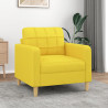 Poltrona 60 cm tecido amarelo-claro 1