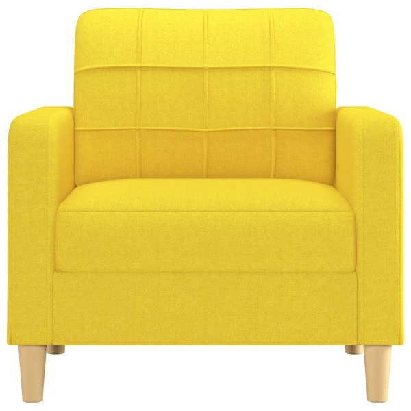 Sillón de tela amarillo claro 60 cm M 3