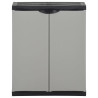 Armario para desechos de jardín PP gris y negro 68x40x85 cm 3