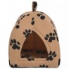 Cama cubo para gatos tamaño L beige 3