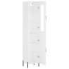 Armário alto 34.5x34x180 cm madeira processada branco 4