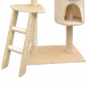 Árvore para gatos c/ postes arranhadores sisal 150 cm bege 3